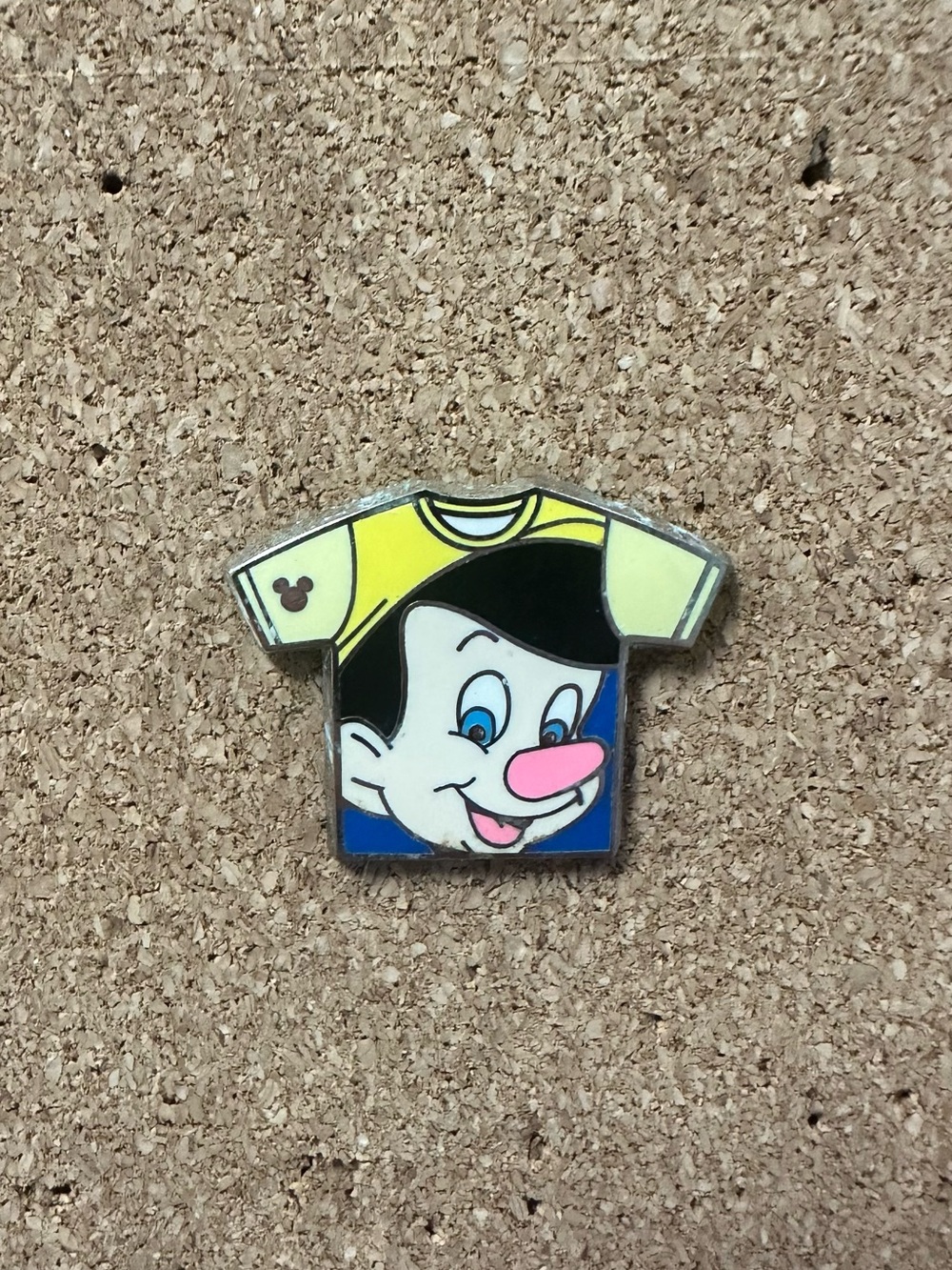 Disney Yellow & Blue Pinocchio T-Shirt Pin